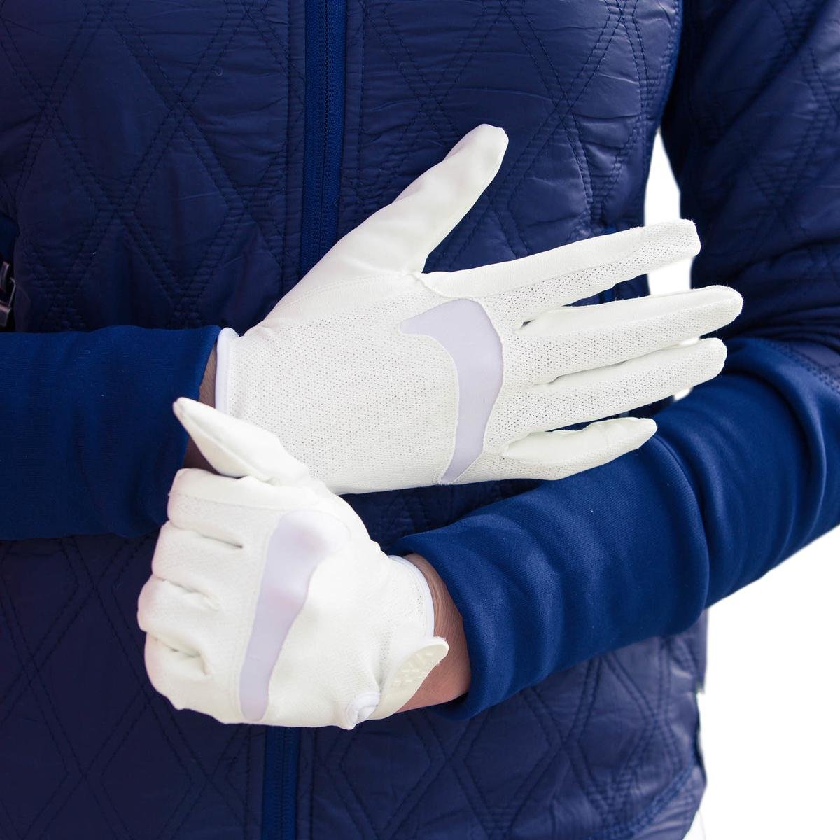 HORZE Kara Women's Technical Gloves White, 8 - Opticdeals