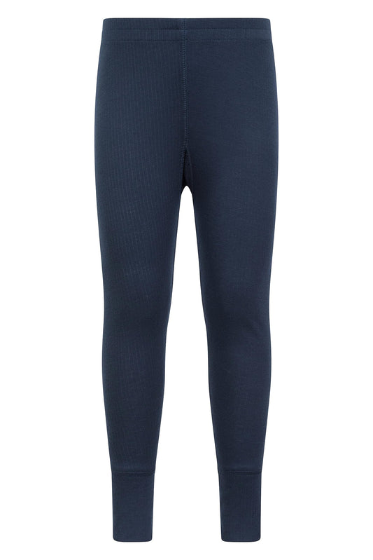 Mountain Warehouse Talus Kids Base Layer Thermal Pants Navy 5-6 Years - Opticdeals