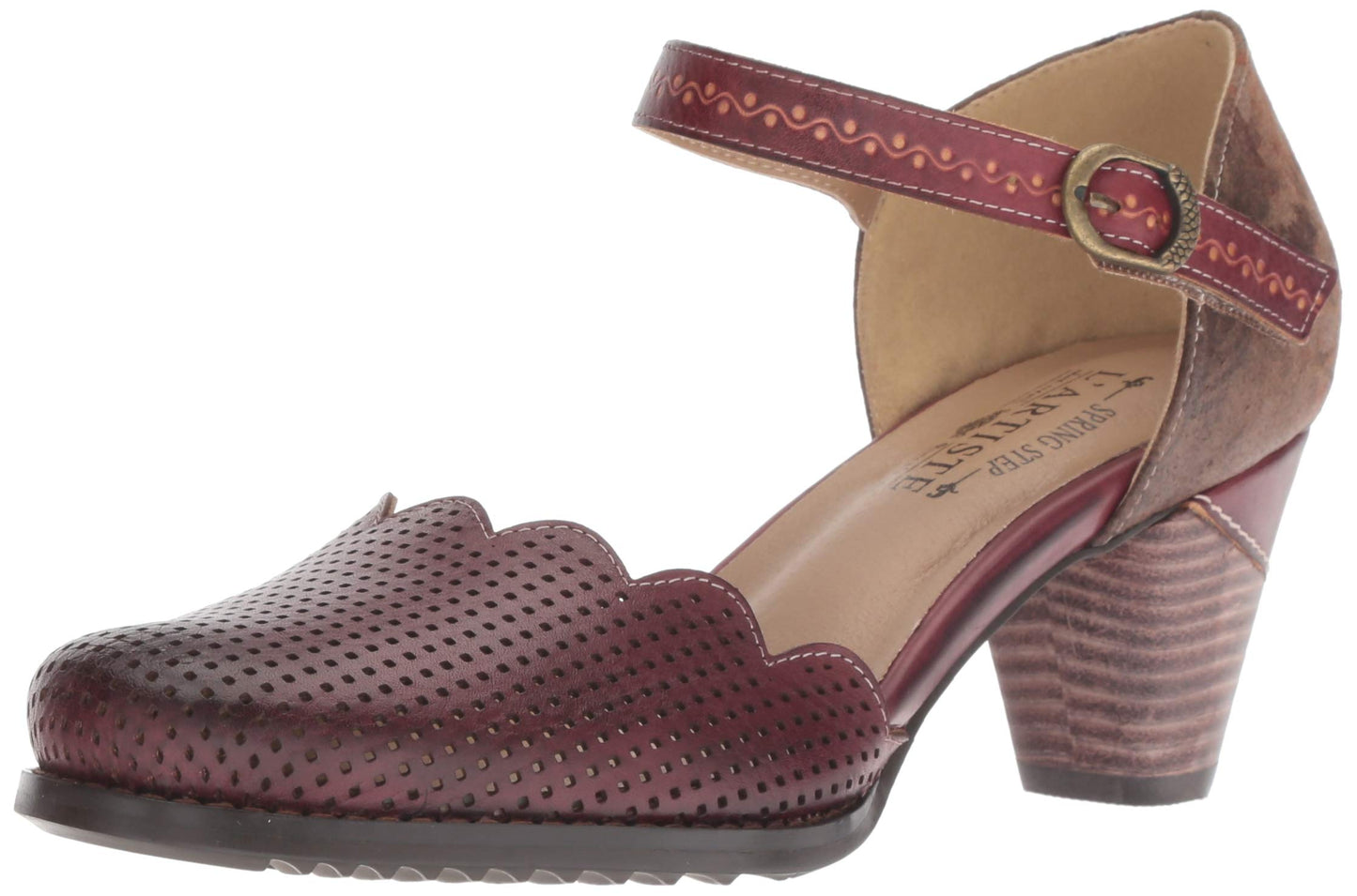 Spring Step L'Artiste Women's Parchelle Ankle Strap Shoe Bordeaux EU 41 / US - Opticdeals