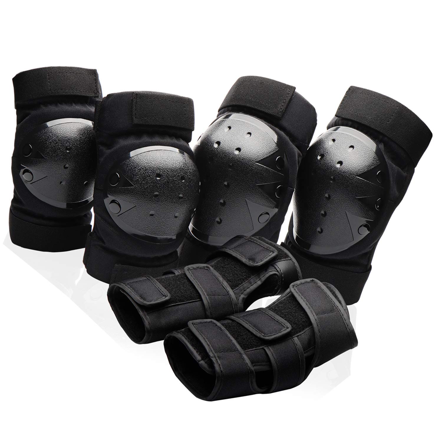 Knee Pads for Youth,Teens Knee Elbow Pads Wrist Guards Protective Gear Set for - Opticdeals