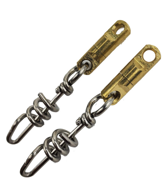 Lobo Lures Quick Release  Bearing Dredge Corkscrew Swivels (2 Pack) Big Game Marlin Fishing Heavy Duty Aussie Style Ball - Opticdeals