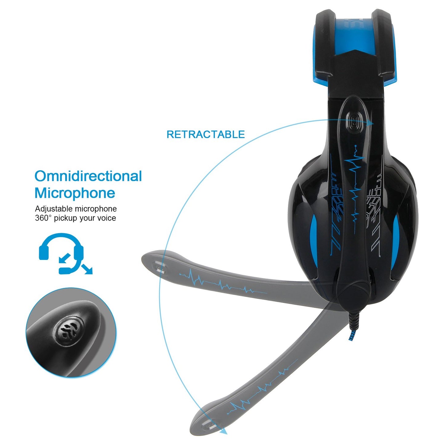 SADES SA816 Stereo Gaming Headset Heahphone for PC MAC PS4 Xbox One with - Opticdeals