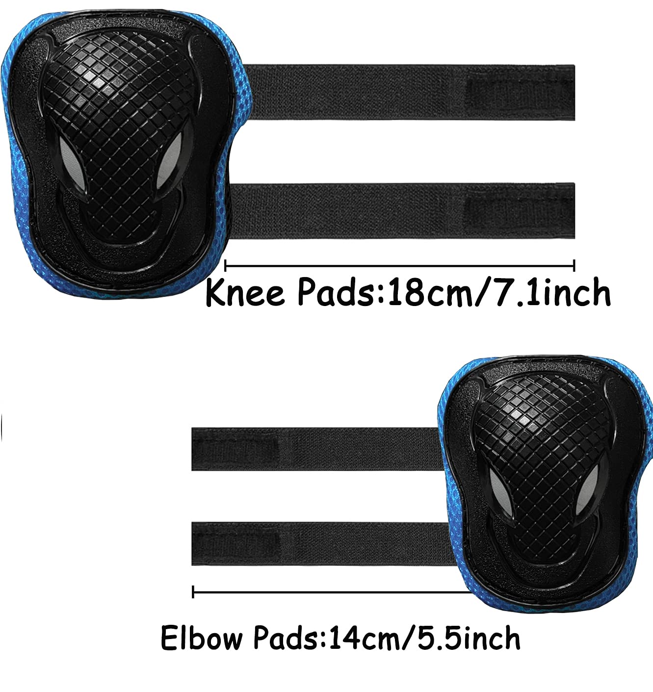 PEEPYPET Knee Pads for Kids-6 in 1 Skateboard Protective Gear Knee Pads Elbow - Opticdeals