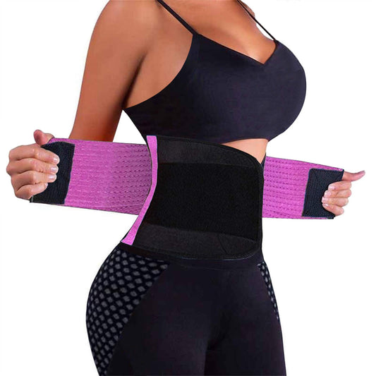 VENUZOR Waist Trainer Belt for Women - Waist Cincher Trimmer - Slimming Body Shaper Belt - Sport Girdle Belt (UP Graded)(Purple,Medium) - Opticdeals