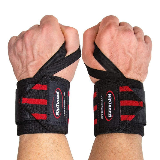 Rip Toned Wrist Wraps for Weightlifting (USPA Approved) 18" Professional Quality Straps - Lifting Wrist Support Braces for Powerlifting, Bodybuilding, Strength Training - Opticdeals