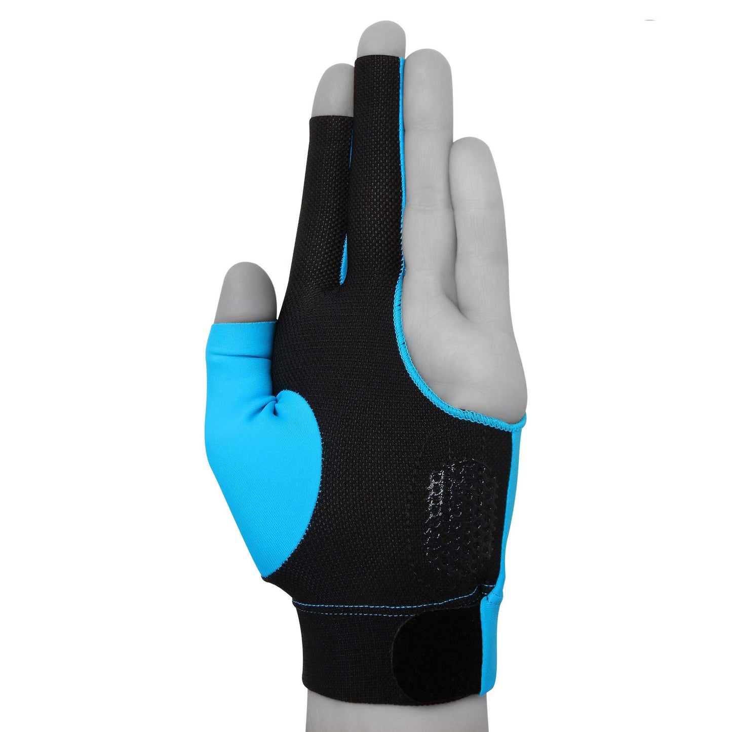 Molinari Billiard Glove - for Left Hand (Cyan, Regular (One Size fits Most)) - Opticdeals