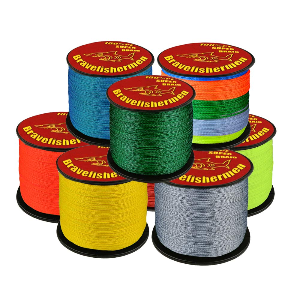 100% PE 4 Strands Braided Fishing Line Fishing Line Green - Opticdeals