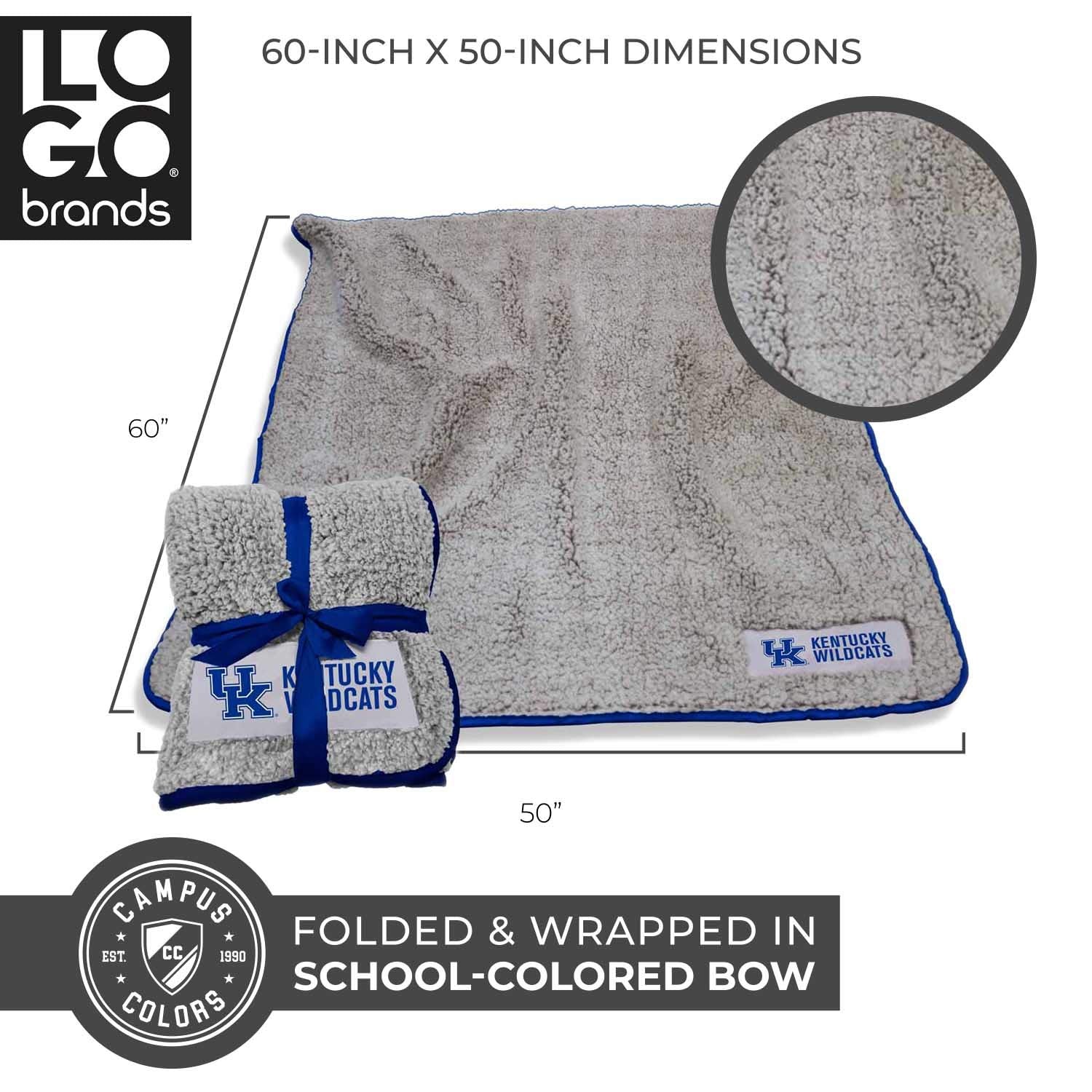 Logo Frosty Fleece 60 X 50 Blanket (Kentucky Wildcats - Multicolor,) - Opticdeals