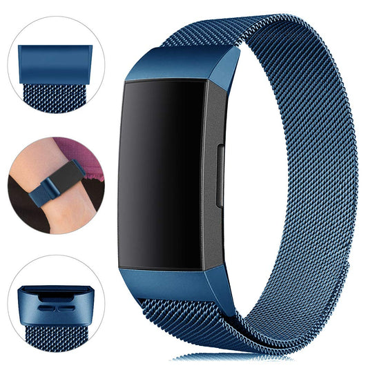 Replacement Watch Band For Fitbit Charge 3/Charge 3 SE  Sport  Strap Blue - Opticdeals