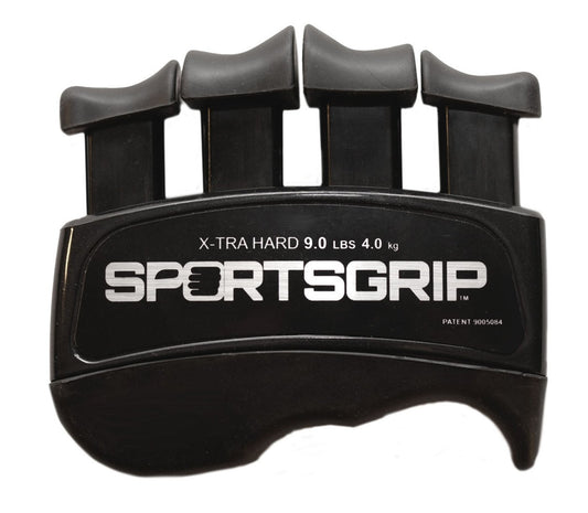 SPORTSGRIP Hand and Finger Exerciser (XTRA Hard - 9lbs / 4.0kg) – Best Ergonomic Finger Strengthener to Improve Grip for All Sport Athletes - Opticdeals