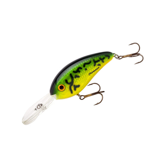 Bomber Lures Original Deep Fat Free Shad Crankbait Bass Fishing Lure, Freshwater Fishing Accessories, 3", 3/4 oz, 17-19 ft Depth, Foxy Lady, (BD8FFL) - Opticdeals