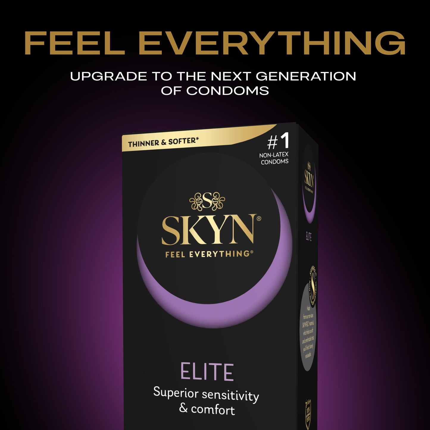 SKYN Elite – 36 Count – Ultra-Thin, Lubricated Latex-Free Condoms