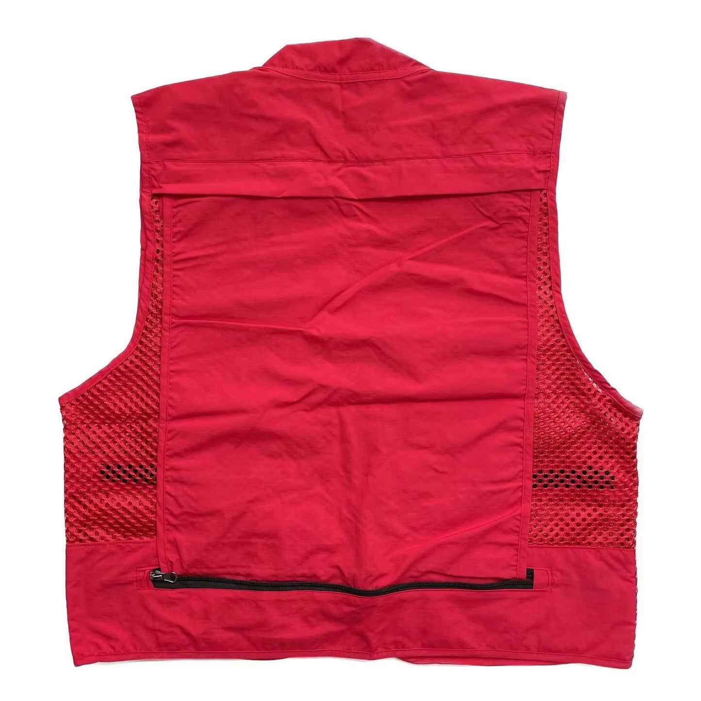 Rizanee Fishing Vest Men's Sz M Mesh Breathable Multi-Pocket Vest Outdoor - Opticdeals