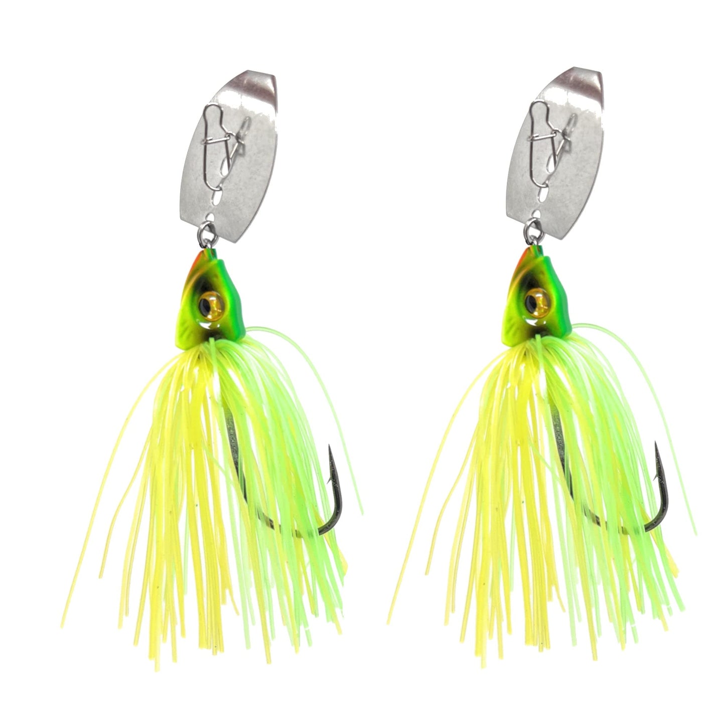 Reaction Tackle Bladed Swim Jigs 3/8 Chartreuse Tiger - Opticdeals