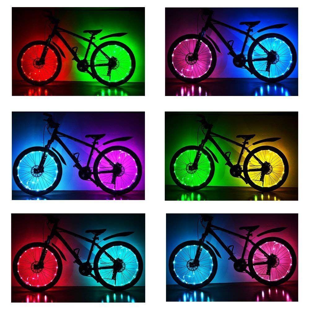 LeBoLike Bike Spoke Lights Cycling Bike Wheel Lights for Bicycle Decoration - Opticdeals