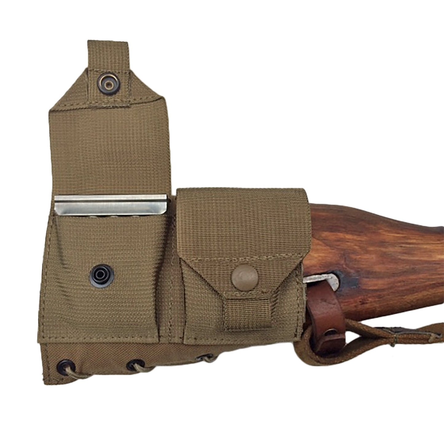 Mosin Nagant Buttstock Pouch (Coyote Brown) - Opticdeals