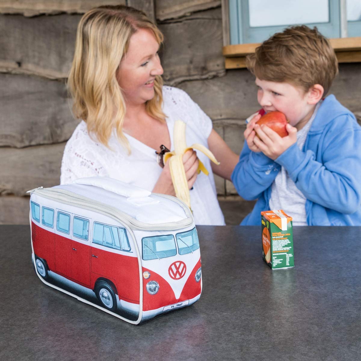 Volkswagen Camper Van Insulated Lunch Bag – Official VW Cooler Lunch Box with Carry Handle – Multiple Colours - Opticdeals