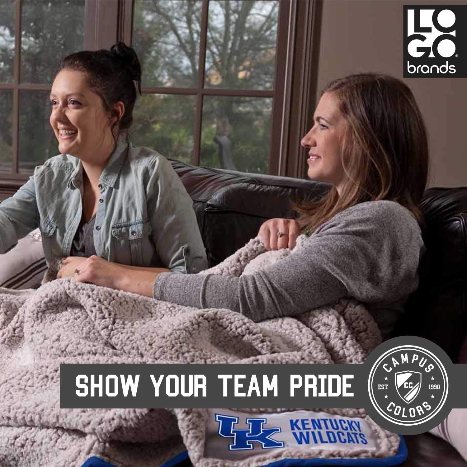 Logo Frosty Fleece 60 X 50 Blanket (Kentucky Wildcats - Multicolor,) - Opticdeals