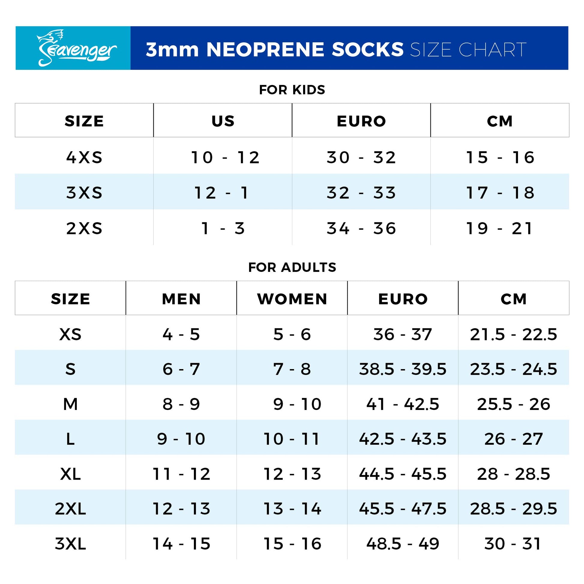 Seavenger Zephyr 3mm Neoprene Socks | Wetsuit Booties for Scuba Diving, - Opticdeals