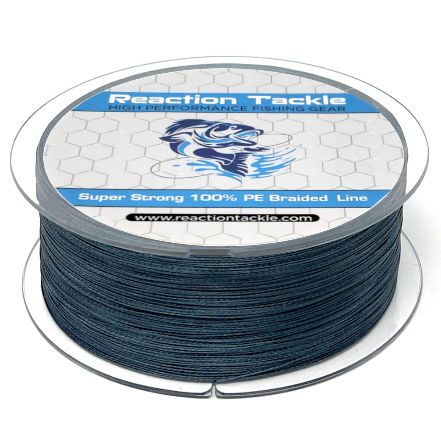 Reaction Tackle Braided Fishing Line Low Vis Gray 15LB 500yd - Opticdeals