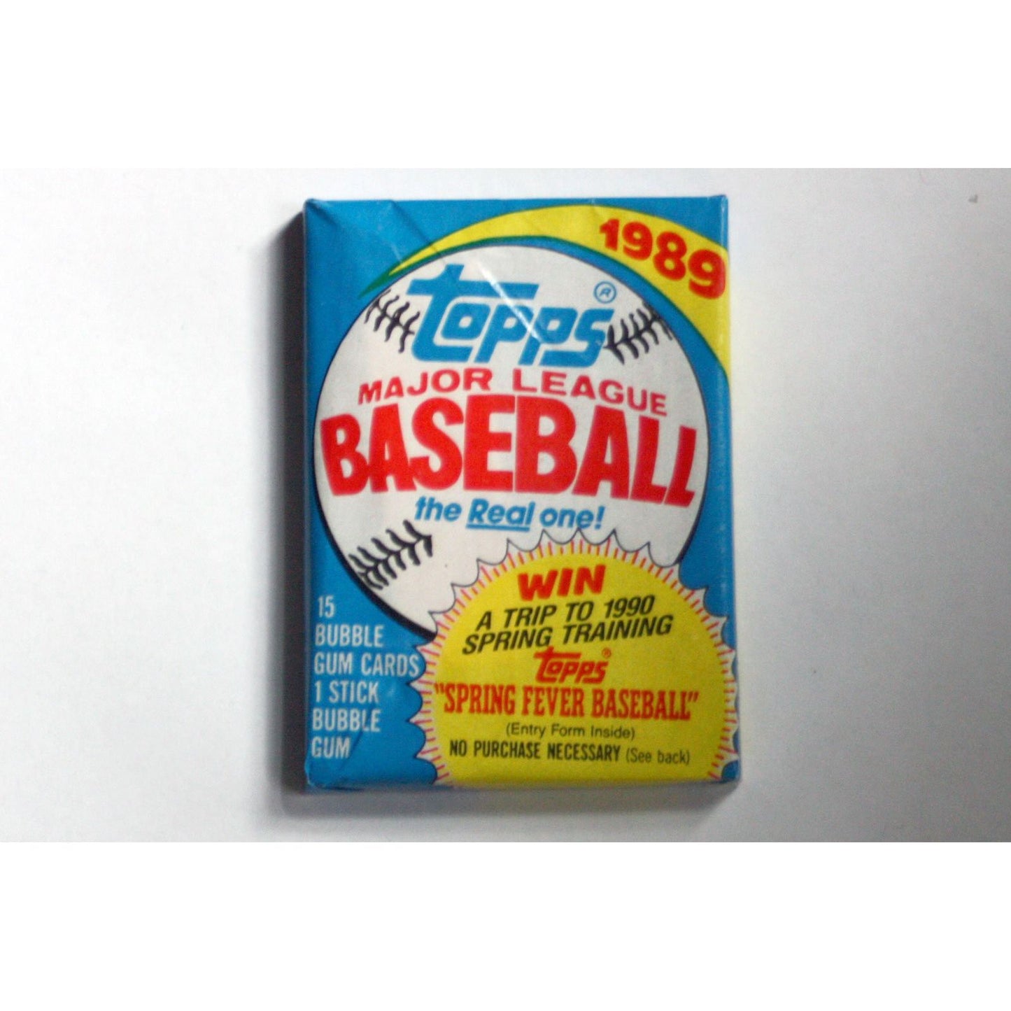 1989 Topps Baseball Cello Pack (1/15 Card Pack) - Opticdeals