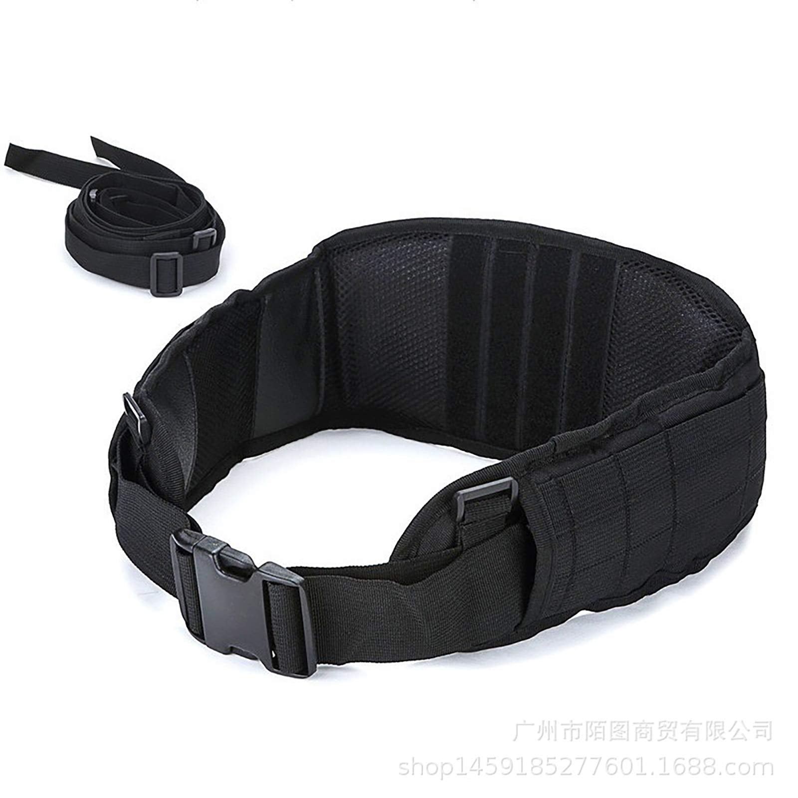 MiLuck Molle War Belt Tactical Belts for Men Adjustable Padded hsgi Battle Belts Heavy Duty with Quick Release Military Utility Shooting Game Paintball Hunting Sports Outdoor Black - Opticdeals