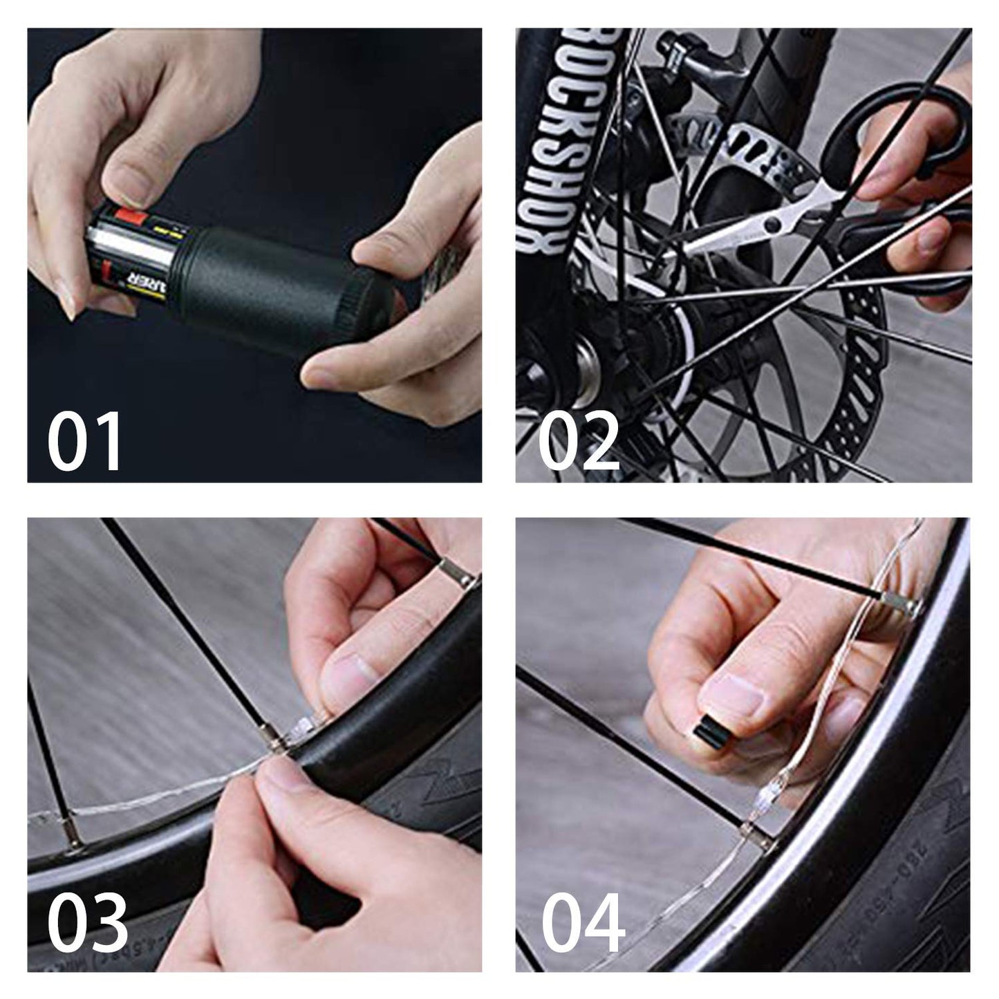 LeBoLike Bike Spoke Lights Cycling Bike Wheel Lights for Bicycle Decoration - Opticdeals