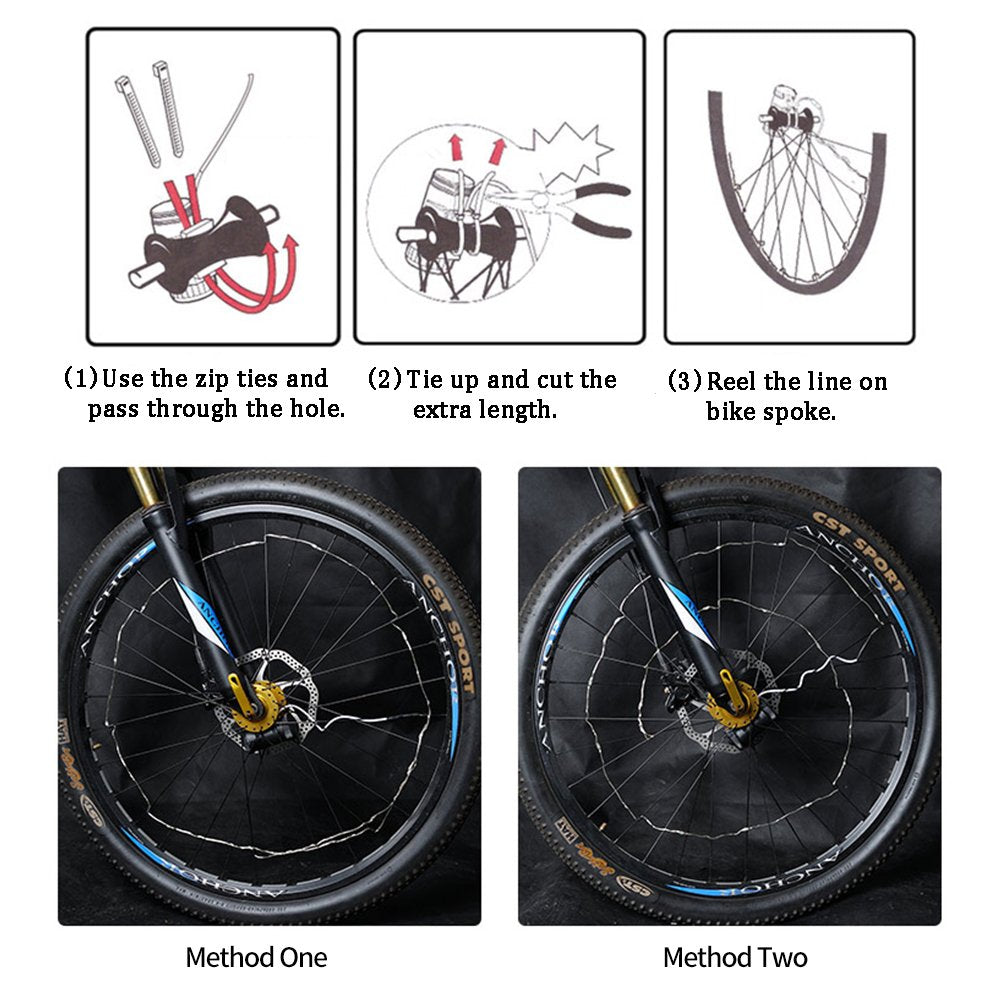 LeBoLike Bike Spoke Lights Cycling Bike Wheel Lights for Bicycle Decoration - Opticdeals