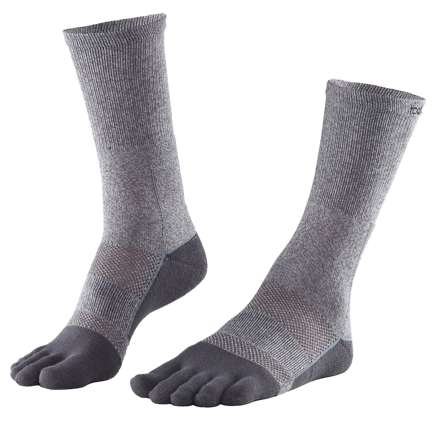 toesox UltraSport Performance  Toe Socks Size Small Black  Medium Weight Crewfor Hiking, Trails, and Long Distance Running, - Opticdeals