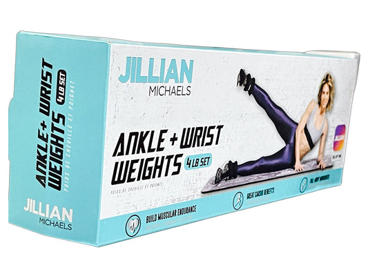 Jillian michaels ankle or wrist weight set 4lbs (adjustable for ankle or wrist) - Opticdeals