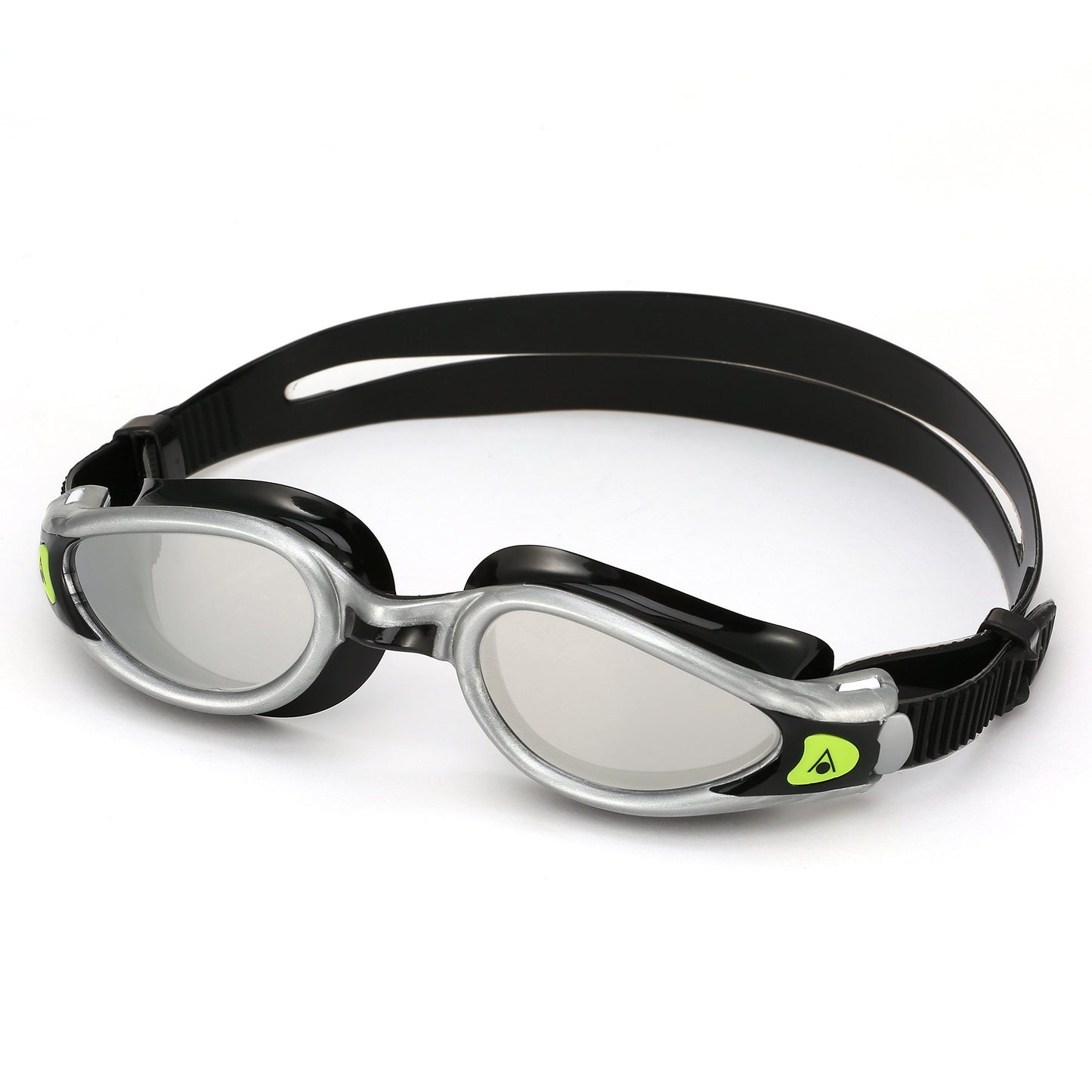 Aqua Sphere Swimming Goggles Kaiman Exo Mirrored Lens- Silver/Black - Opticdeals