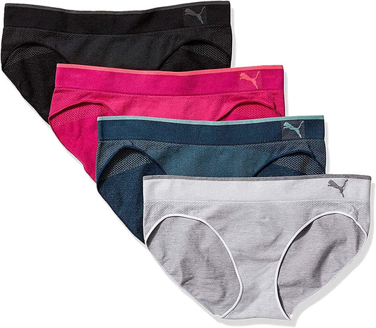 PUMA Ladies' Seamless Bikini, 4 Pack - Opticdeals