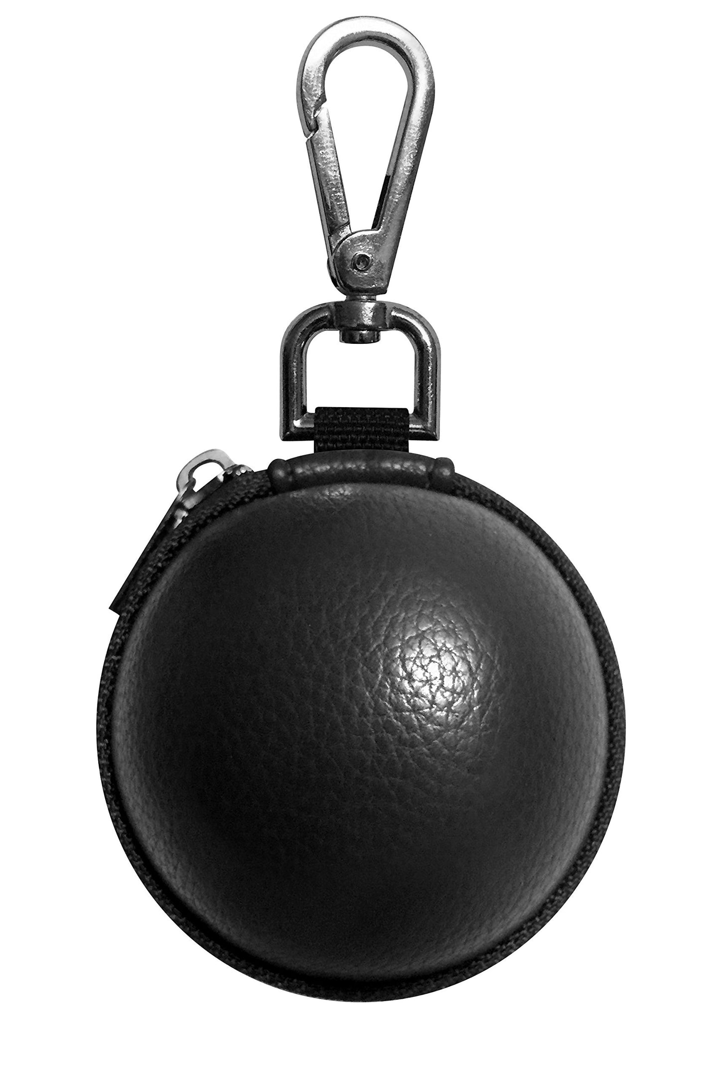 Ballsak Pro - Silver/Black - Clip-on Cue Ball Case/ Bag for Attaching Pool Balls, Billiard Balls, Training Balls to Your Cue Stick Bag Extra Strong Strap Design!** - Opticdeals