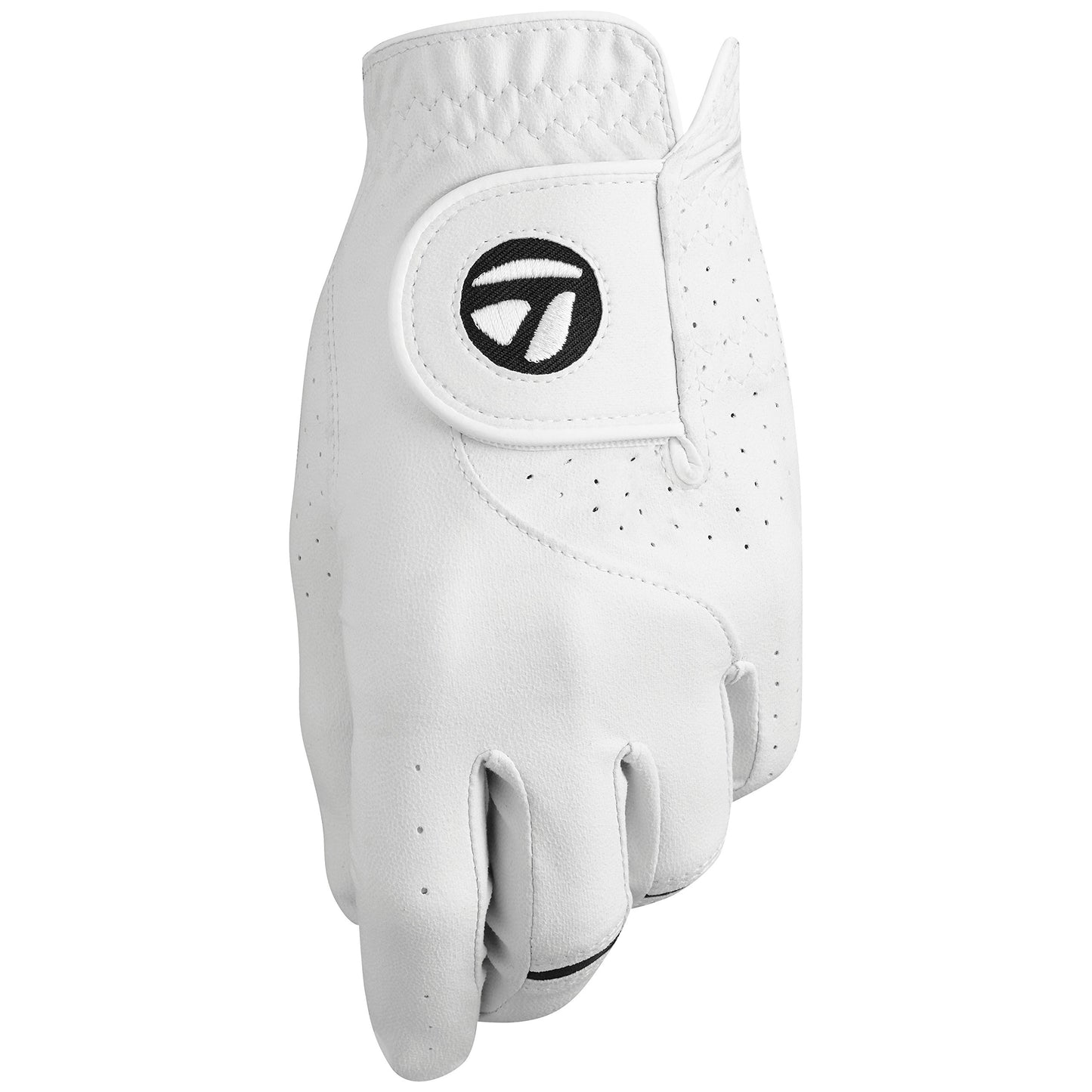 TaylorMade Stratus Tech Glove 2-Pack (White, Left Hand, Medium/Large), White(Medium/Large, Worn on Left Hand) - Opticdeals