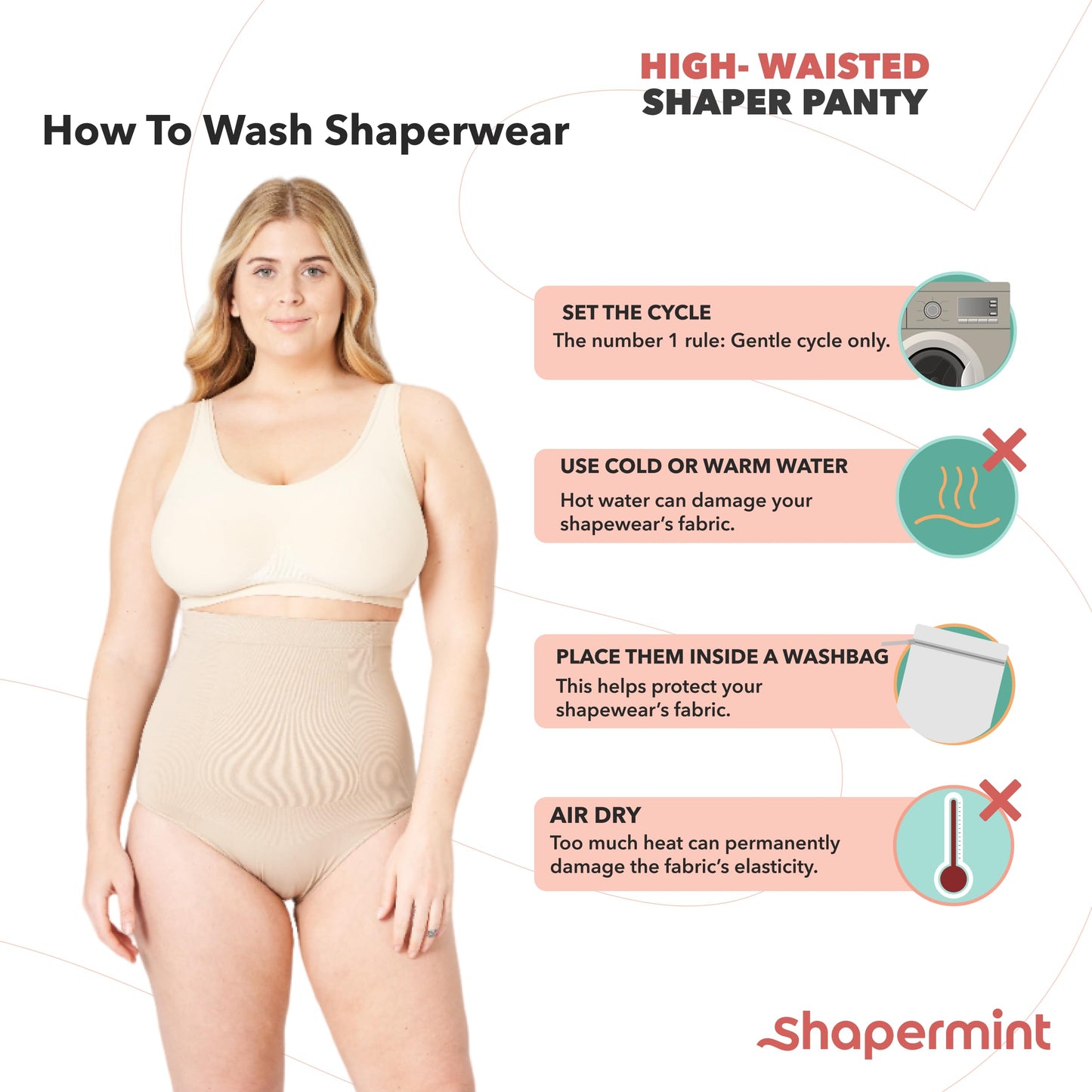 SHAPERMINT Body Shaper Tummy Control Panty Shapewear for Women Black - Opticdeals