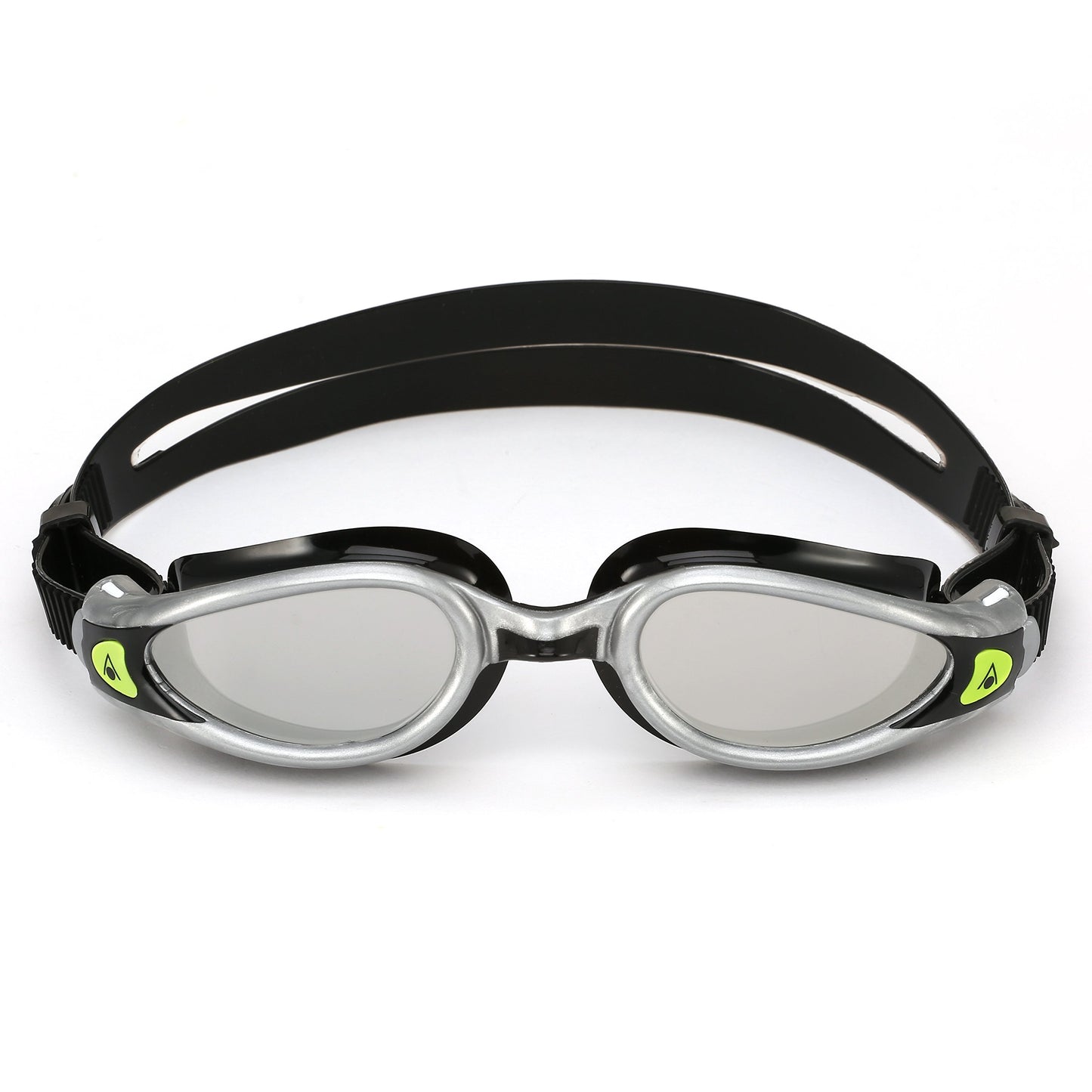 Aqua Sphere Swimming Goggles Kaiman Exo Mirrored Lens- Silver/Black - Opticdeals