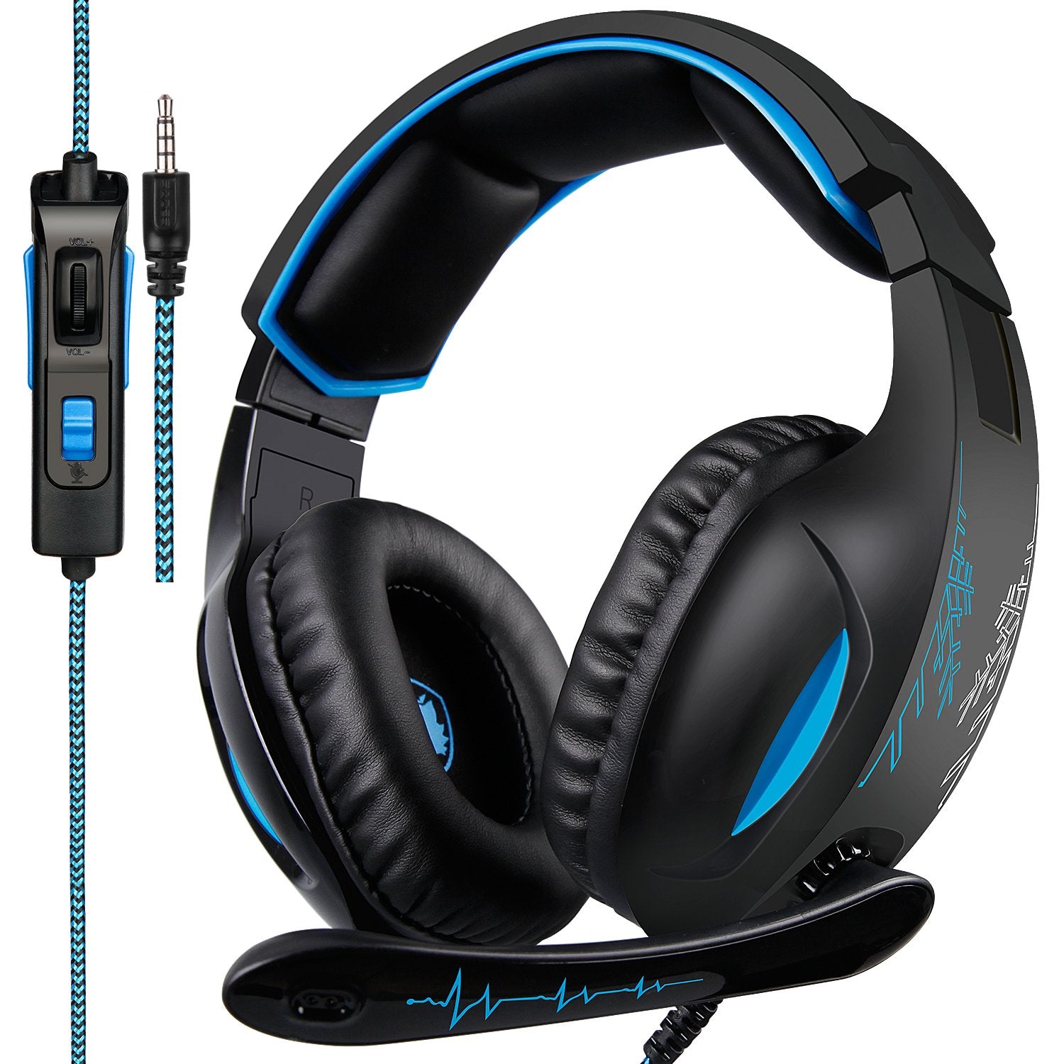 SADES SA816 Stereo Gaming Headset Heahphone for PC MAC PS4 Xbox One with - Opticdeals