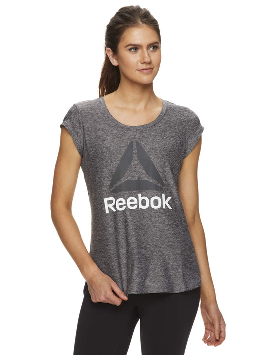 Reebok   Running & Gym T-Shirt Women's Legend Size Large Grey - Opticdeals