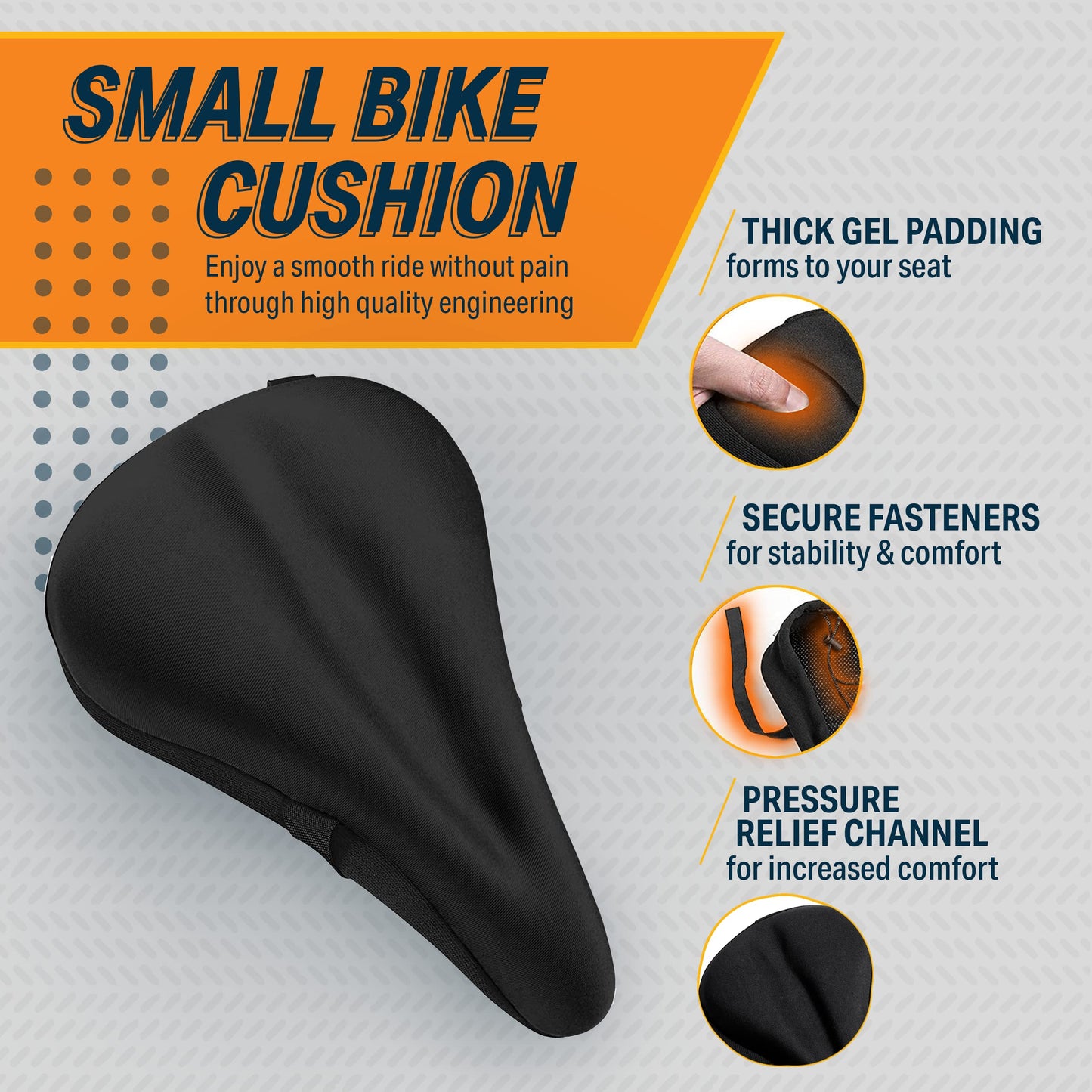 Most Comfortable Exercise Bike Seat Cushion Soft Gel Pad - Universal Bicycle - Opticdeals