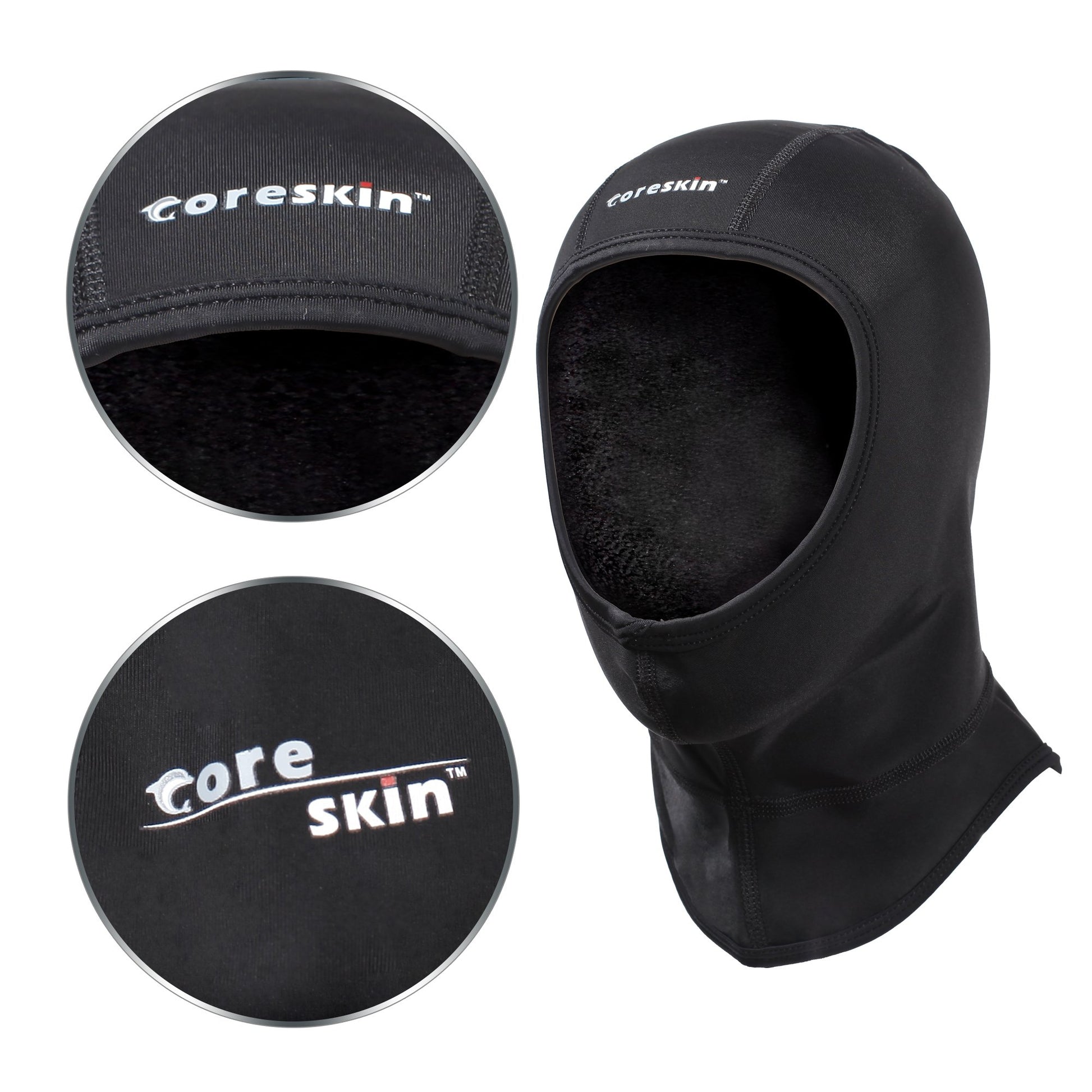 Coreskin Wetsuit Dive Hood 3mm Warm 4 Way Stretch, Flow Vent No Trapped Air Face - Opticdeals