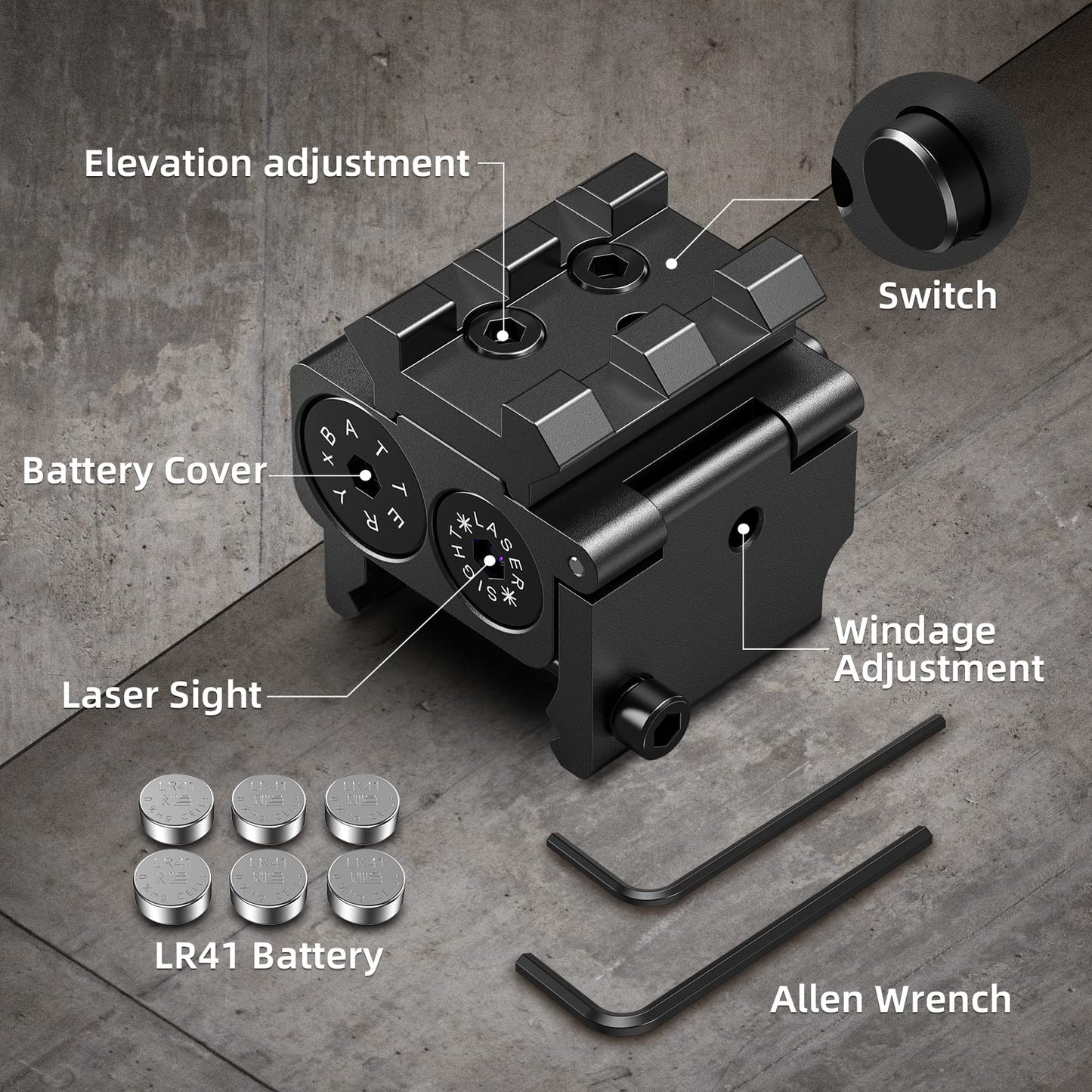 Laser Sight for Pistol Low Profile 50-200m - Opticdeals