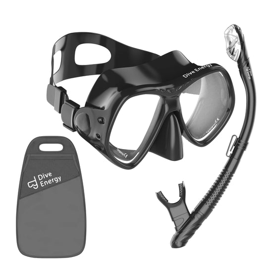 2020 Snorkel Set - Anti-Fogging, Tempered Glass Snorkel Mask - Clear View Scuba Diving up to 50 m - Easy Breathing - No Leaks Snorkel Kit + Carry Bag - Opticdeals