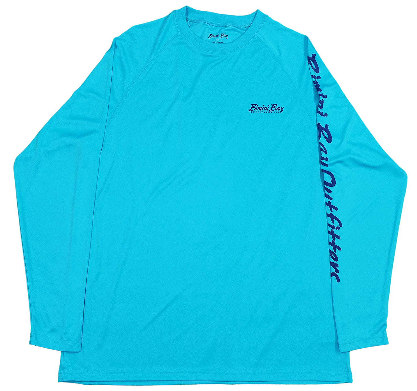 BIMINI BAY OUTFITTERS LTD Men's Hook'M Graphic Long Sleeve Shirt, Scuba Blue - Off Shore Slam 2, Medium - Opticdeals