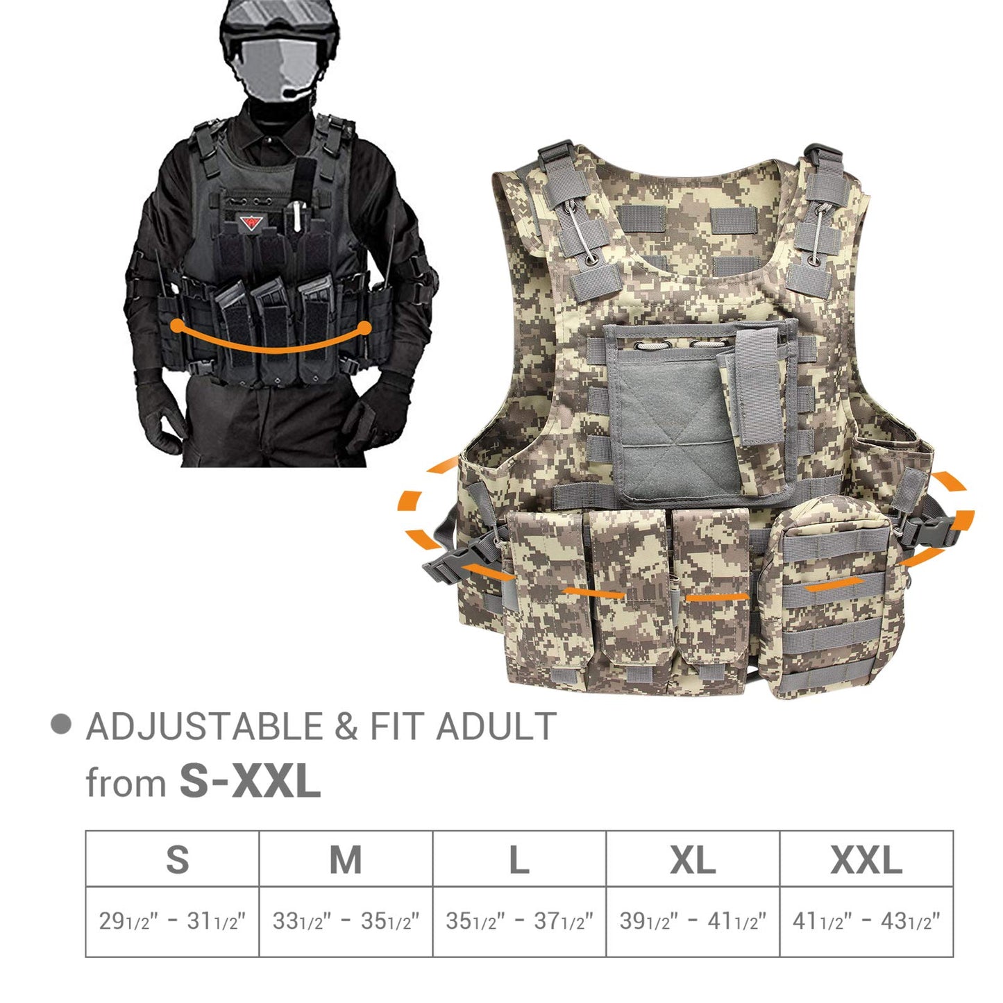 Sudopo GwendolynC Airsoft Tactical Vest - Opticdeals