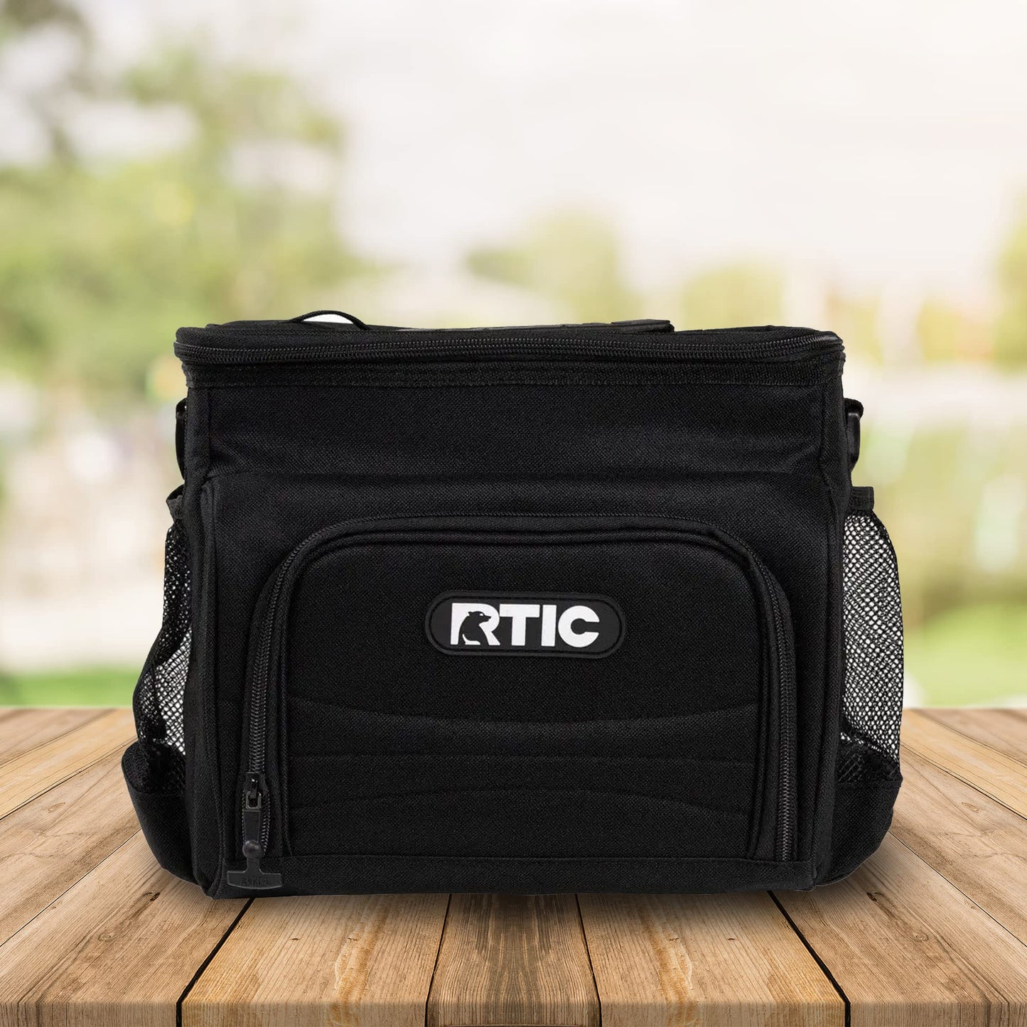 RTIC Day Cooler Bag 6 Can, Soft Sided Portable Insulated Cooling Bags for Lunch, Beach, Drink, Beverage, Travel, Camping, Picnic, for Men and Women, Navy - Opticdeals