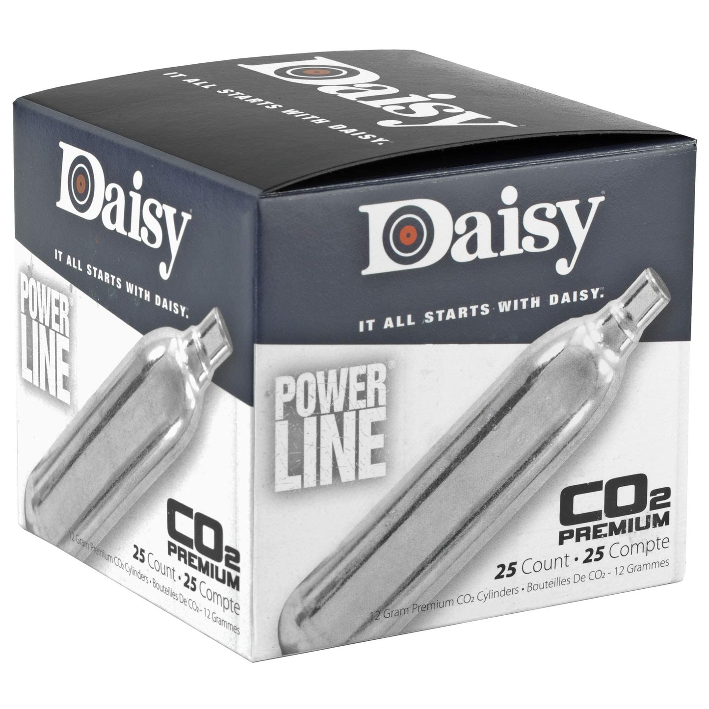 Daisy Powerline Premium CO2 Cylinder 25 Count - Opticdeals