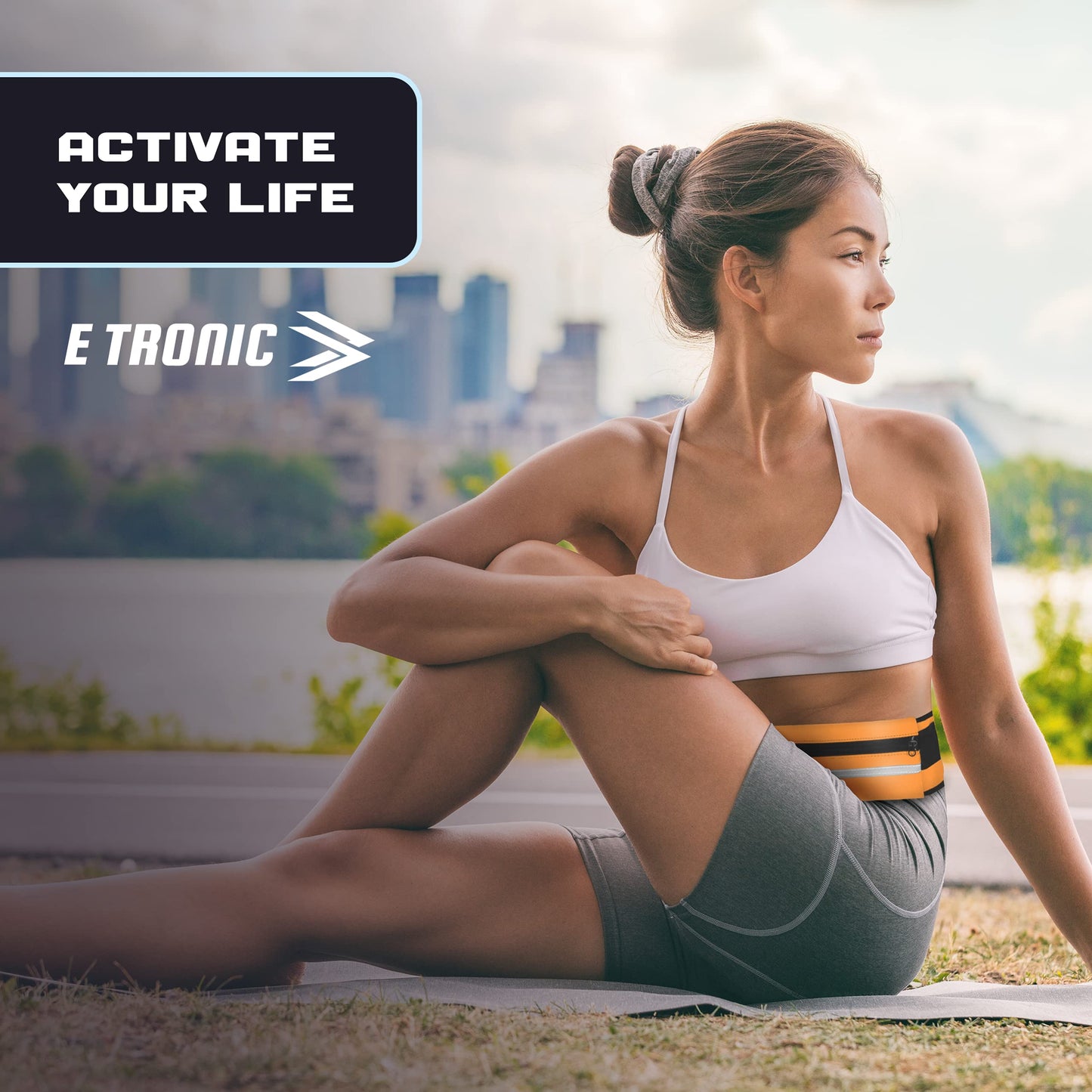 E Tronic Edge Running Belt for Women and Men, Money Belt and Running Fanny Pack, - Opticdeals