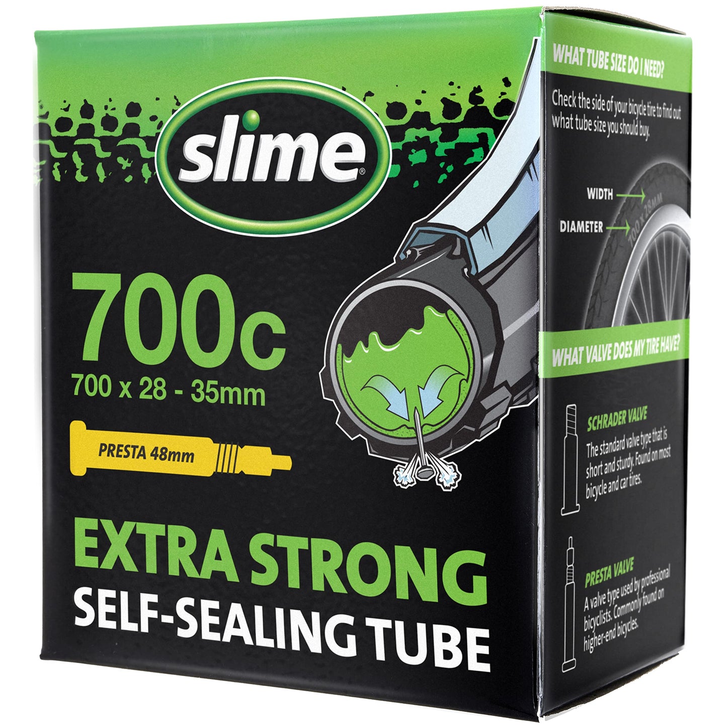 Slime 30086 Bike Inner Tube with Slime Puncture Sealant, Extra Strong, Self - Opticdeals