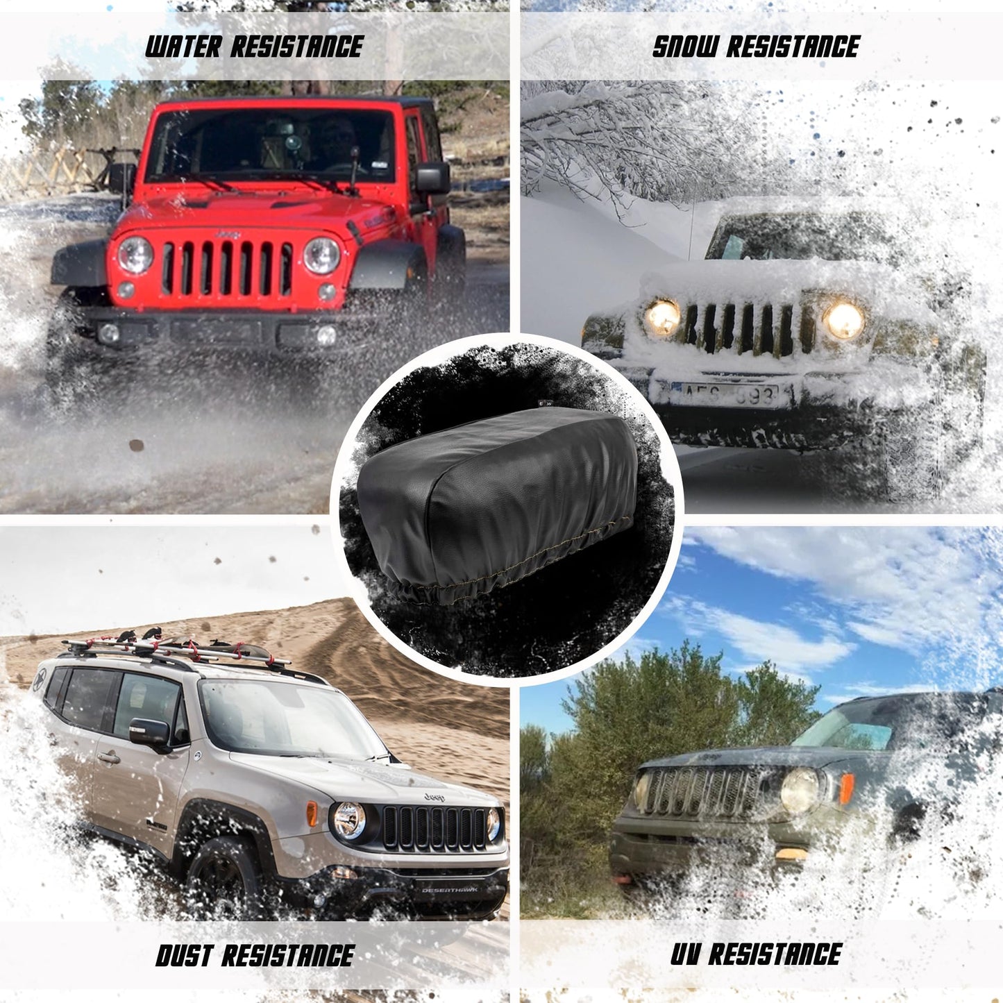 Waterproof Winch Cover - Accessories for 8,000 lb - 13,000 lb Winches - Compatible with Your Jeep, ATV, Boat, Trailer, Sailboat and More - Winter, Summer, All Year Round Protection