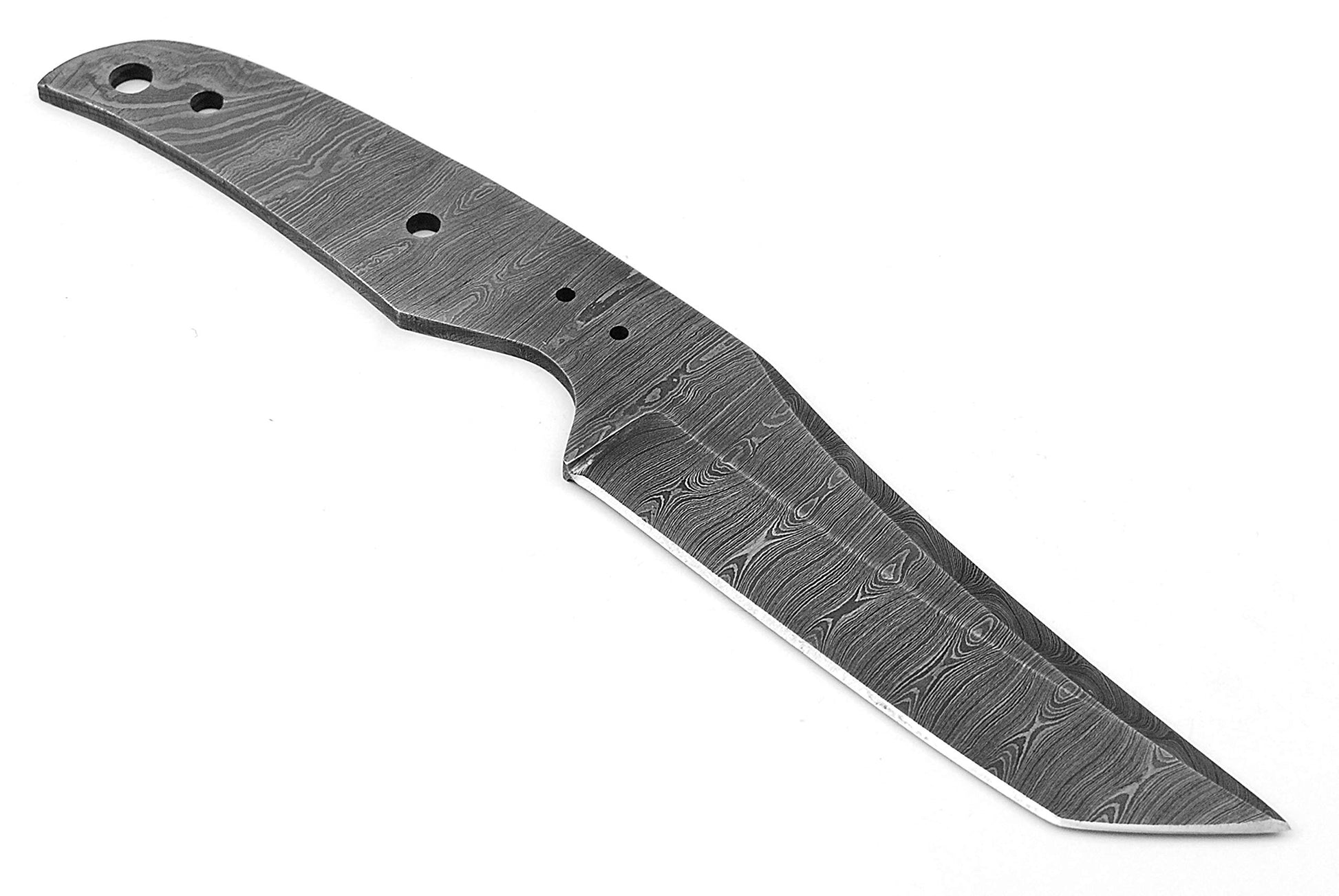 ColdLand Damascus Knife Making Kit DIY Handmade Knife Kit Includes Knife Blank Knife Steel Blade, Pins, Knife with Sheath, Handle Scales for Knife Making Supplies, Knife Steel NB117 - Opticdeals